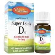 Carlson Labs Super Daily D3 2,000iu 365 Drops 10.3ml