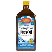 Carlson Labs The Very Finest Fish Oil 1,600mg 16.9oz (500ml) Lemon Flavour