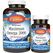 Carlson Labs Maximum Omega 2000mg 90 Softgels Plus 30 Softgels Free