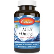 Carlson Labs ACES + Omega (Vitamin A, C, E + Selenium) 60 Softgels