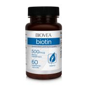 Biovea Biotin 500mcg 60 Vegetarian Capsules