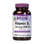 Bluebonnet Vitamin D3 5,000iu 250 Softgels