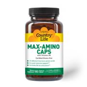 Country Life Max-Amino Caps with Vitamin B6 180 Capsules