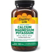 Country Life Target-Mins Calcium, Magnesium, Potassium 180 Tablets