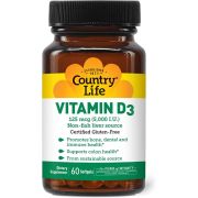 Country Life Vitamin D3 5000iu 60 Softgels