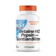 Doctor's Best Betaine HCL, Pepsin and Gentian Bitters 120 Capsules