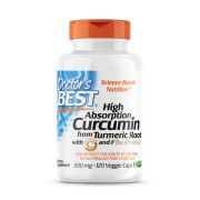 Doctor's Best High Absorption Curcumin 500 mg 120 Veggie Capsules