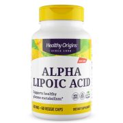 Healthy Origins Alpha Lipoic Acid 600mg 60 Veggie Capsules Front of bottle
