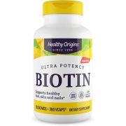 Healthy Origins Biotin 10,000mcg 360 Veggie Capsules Front of bottle
