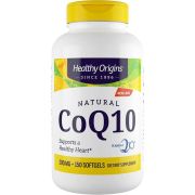 Healthy Origins CoQ10 200mg 150 Softgels Front of bottle