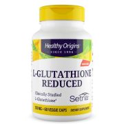 Healthy Origins L-Glutathione Reduced 250mg 60 Veggie Capsules Front of bottle