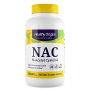 Healthy Origins N-Acetyl-L-Cysteine (NAC) 1000 mg, 240 Tablets Front of bottle