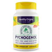 Healthy Origins Pycnogenol 100 mg 30 Veggie Capsules Front of bottle

