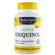 Healthy Origins Vegan Ubiquinol 100mg 60 Softgels Front of bottle
