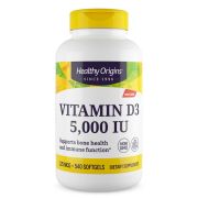 Healthy Origins Vitamin D3 5,000iu 540 Softgels Front of Bottle