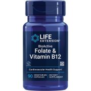Life Extension BioActive Folate & Vitamin B12 90 Vegetarian Capsules