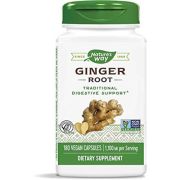 Nature's Way Ginger Root 1,100mg 180 Vegan Capsules
