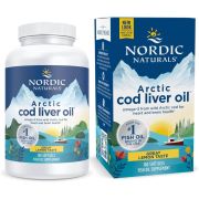 Nordic Naturals Arctic Cod Liver Oil 750mg Omega-3 180 Softgels (Lemon)