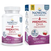 Nordic Naturals Prenatal DHA Omega-3 830mg with Vitamin D3 90 Softgels (Strawberry)