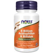 NOW Foods 8 Billion Acidophilus & Bifidus 60 Veg Capsules