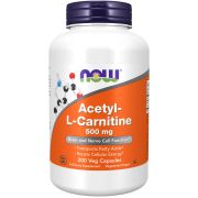 NOW Foods Acetyl-L Carnitine 500 mg 200 Veg Capsules