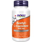 NOW Foods Acetyl-L Carnitine 500 mg 50 Veg Capsules