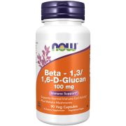NOW Foods Beta 1,3/1,6- D-Glucan 100 mg 90 Veg Capsules