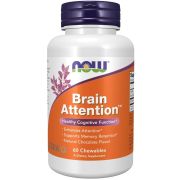 NOW Foods Brain Attention 60 Chewable Tablets