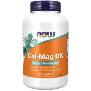 NOW Foods Cal-Mag DK with Vitamin D-3 and Vitamin K-2 180 Capsules