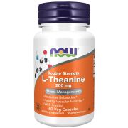 NOW Foods L-Theanine 200 mg 60 Veg Capsules