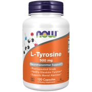 NOW Foods L-Tyrosine 500 mg 120 Capsules