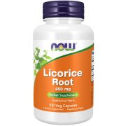 NOW Foods Licorice Root 450 mg 100 Veg Capsules