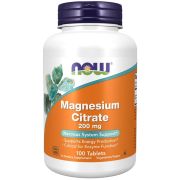 NOW Foods Magnesium Citrate 200 mg 100 Tablets