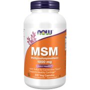 NOW Foods MSM (Methylsulfonylmethane) 1,000 mg 240 Veg Capsules