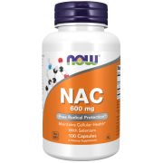 NOW Foods NAC-Acetyl Cysteine 600mg 100 Veggie Capsules