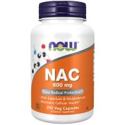 NOW Foods NAC-Acetyl Cysteine 600mg 250 Veggie Capsules