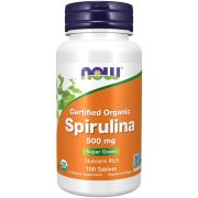 NOW Foods Spirulina 500 mg 100 Organic Tablets