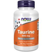 NOW Foods Taurine 500 mg 100 Veg Capsules