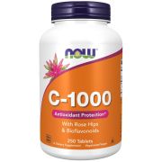 NOW Foods Vitamin C-1,000 with Rose Hips & Bioflavonoids 250 Tablets