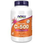 NOW Foods Vitamin C-500 100 Chewable Orange Tablets