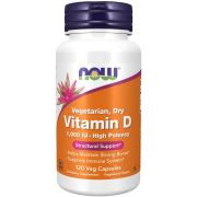 NOW Foods Vitamin D 1,000 IU 120 Dry Veg Capsules