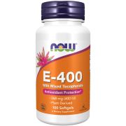 NOW Foods Vitamin E-400 With Mixed Tocopherols 100 Softgels