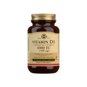 Solgar Vitamin D3 (Cholecalciferol) 4000 IU (100 µg) Vegetable Capsules Pack of 120