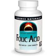 Source Naturals Folic Acid 800mcg 200 Tablets