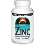 Source Naturals Zinc 50mg 100 Tablets