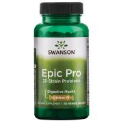 Swanson Epic Pro 25-Strain Probiotic 30 Billion CFU Vegetarian Capsules Front of bottle

