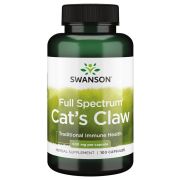 Swanson Full Spectrum Cat's Claw 500mg 100 Capsules Front of bottle
