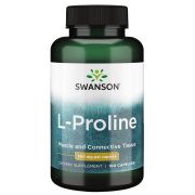 Swanson L-Proline 500 mg 100 Capsules Front of bottle
