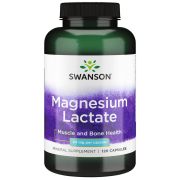 Swanson Magnesium Lactate 84 mg 120 Capsules Front of bottle
