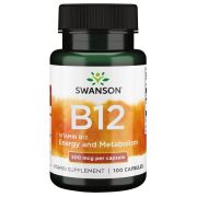 Swanson Vitamin B12 500mcg Capsules